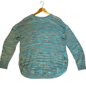 JOHNPAULRICHARD sz X Large Sweater Lightweight Pullover Fish Net Open Weave